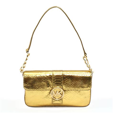 michael kors gold leather lace purses|genuine leather Michael Kors purse.